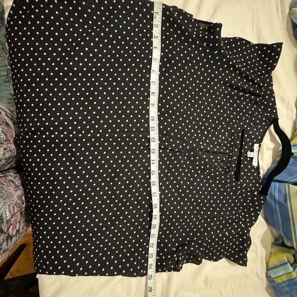 Chaus Black and White Ruffled Blouse - Picture 5 of 5